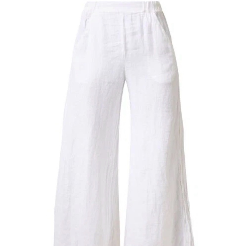CP Shades Wendy White Wide-Leg Pants